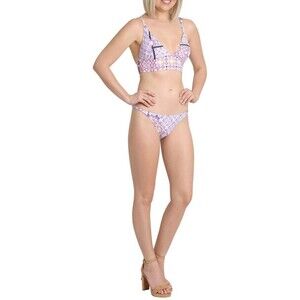 Nanette Lepore Women's Thin Line Bikini Bottom In Pink Size 12 $84